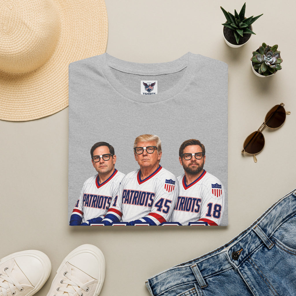 MAGA Brothers T-Shirt — Rubio, Trump, Vance Hanson Brothers Patriotic Hockey Jersey Graphic Tee