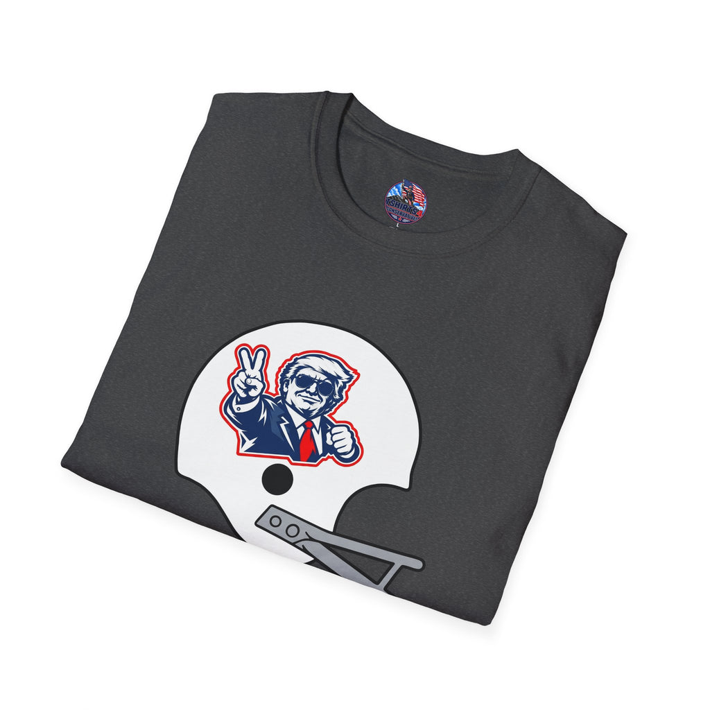 Maga Trump Football Helmet Graphic T-Shirt
