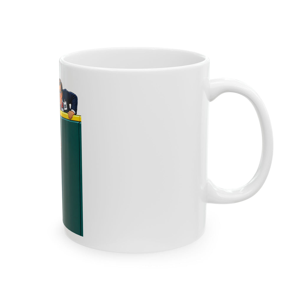 Baseball Player Gets Robbed By NY Tax Man Mug — “Can I Get Traded to Florida?” Ceramic Coffee Cup (11oz/15oz)