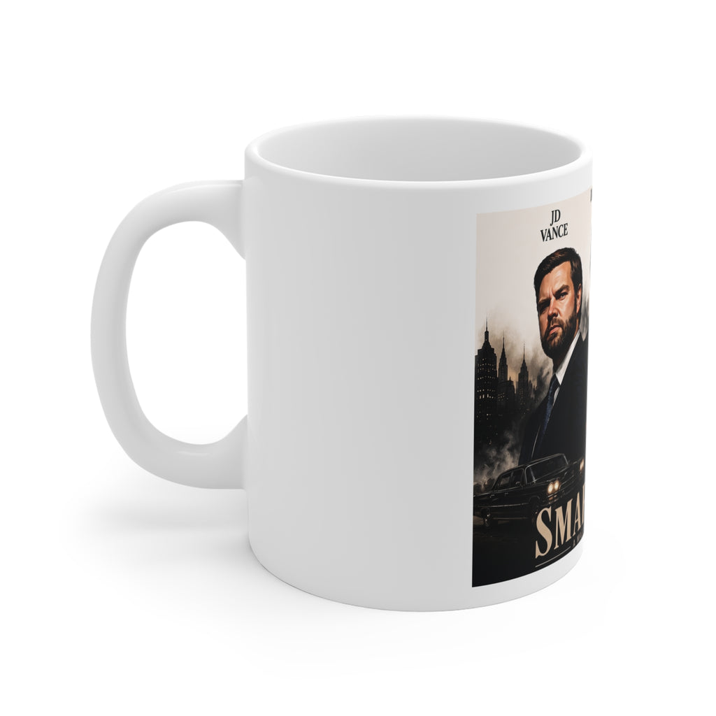 SmartFellas Donald Trump JD Vance Marco Rubio Political Coffee Mug – Funny MAGA Satire Ceramic Cup, Novelty Conservative Gift