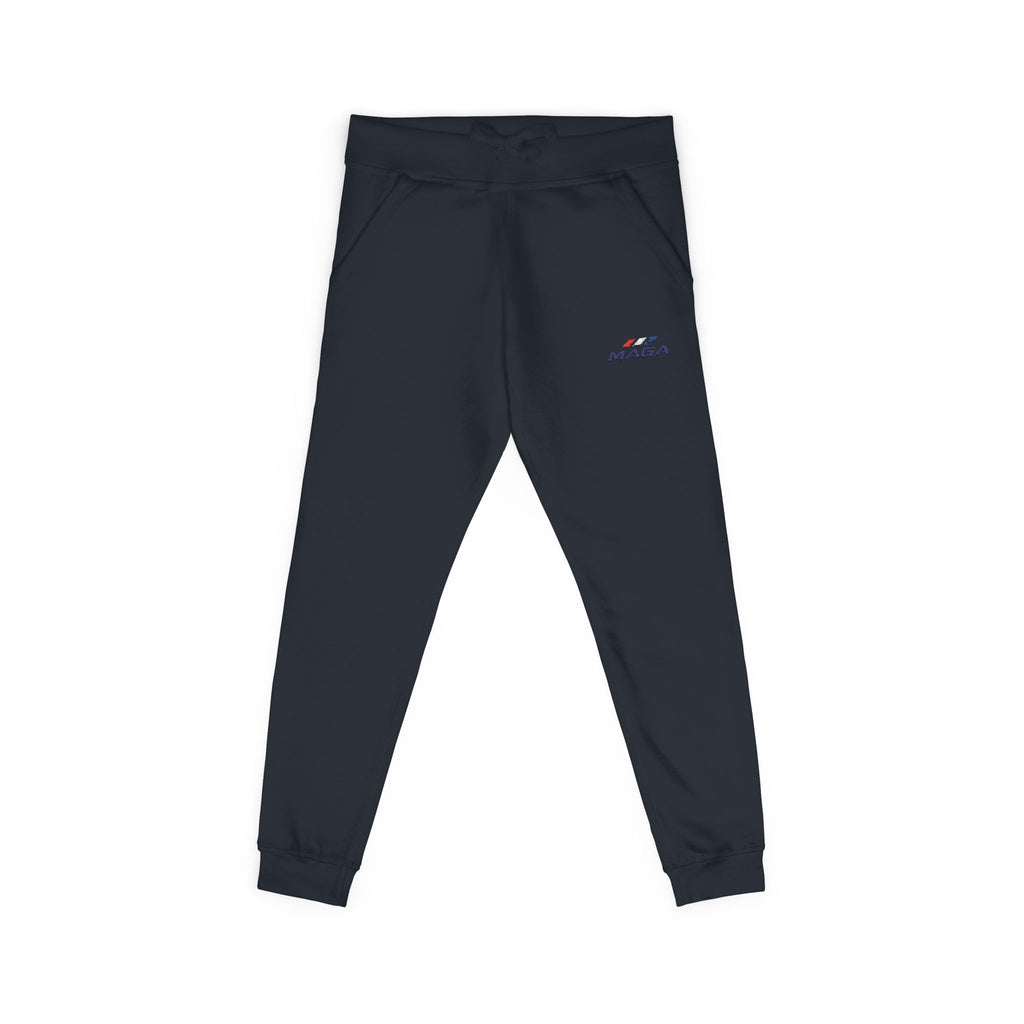 Embroidered 'MAGA' Fleece Sweatpants — The Conservative Brand - White Casual Joggers