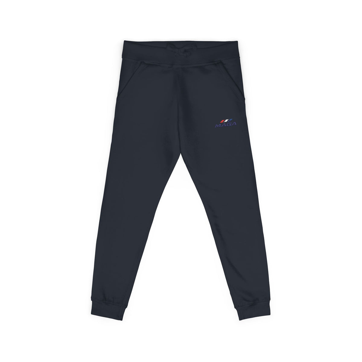 Embroidered 'MAGA' Fleece Sweatpants — The Conservative Brand - White Casual Joggers