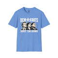 Carolina Blue Shut Em' Down Democrats Graphic Tee | Political Satire T-Shirt, Protest Design
