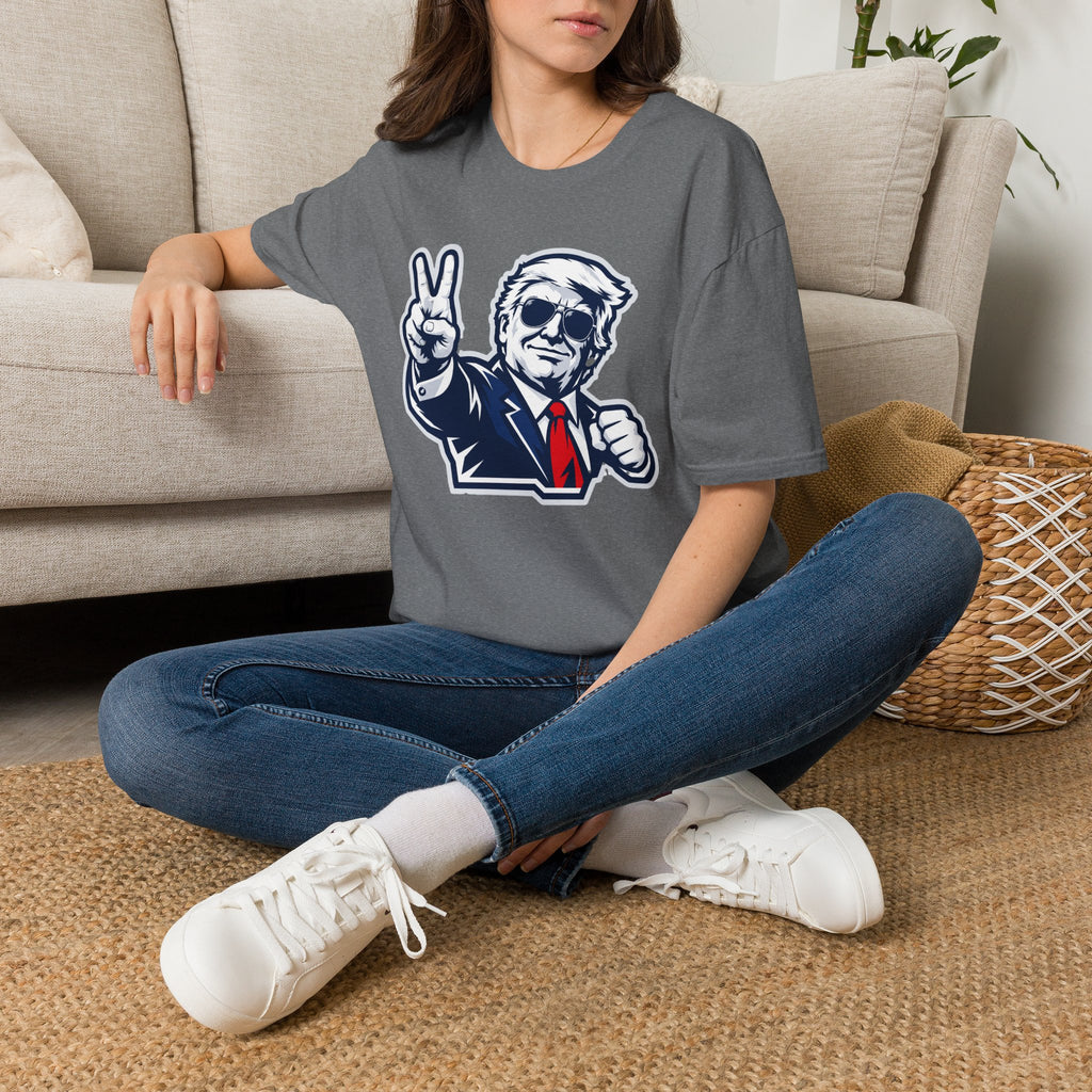 Vintage President Trump Peace Sign T-Shirt — Patriotic Trump Graphic Tee