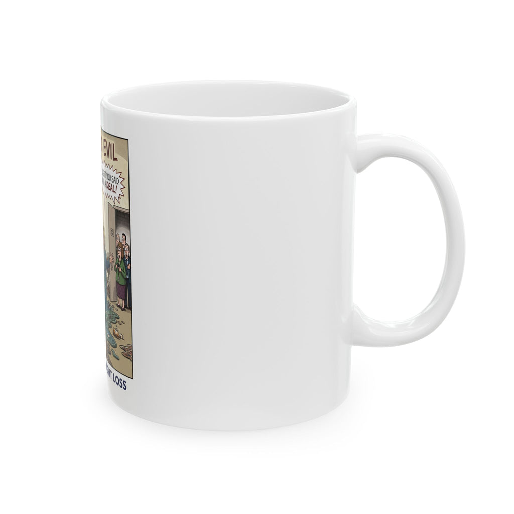 Hillary You Have No Soul Cartoon Mug — “Hillarious Evil: 2016 Election Night Loss” Ceramic Coffee Cup (11oz/15oz)