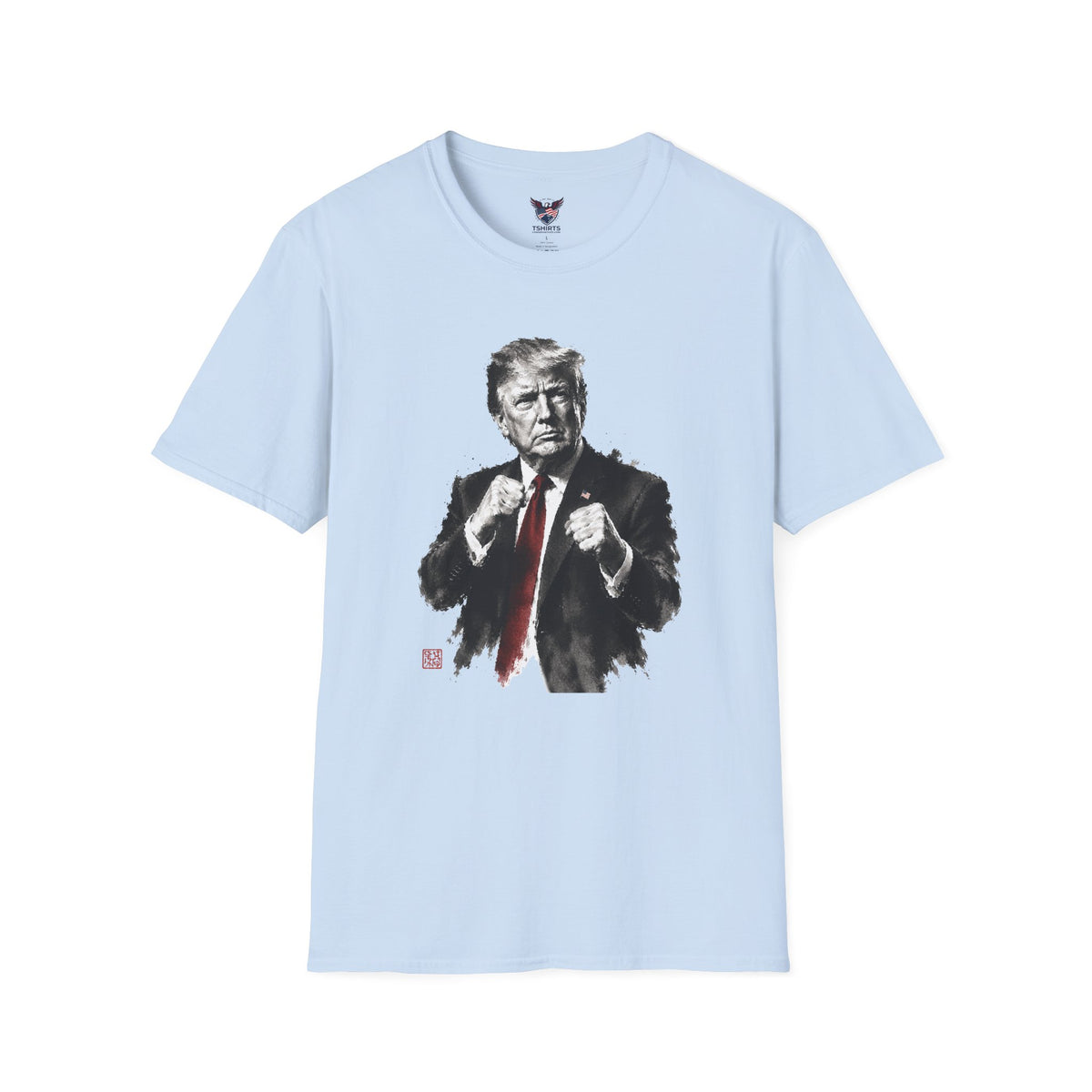 Donald Trump Fighter Pose Artistic Graphic Tee