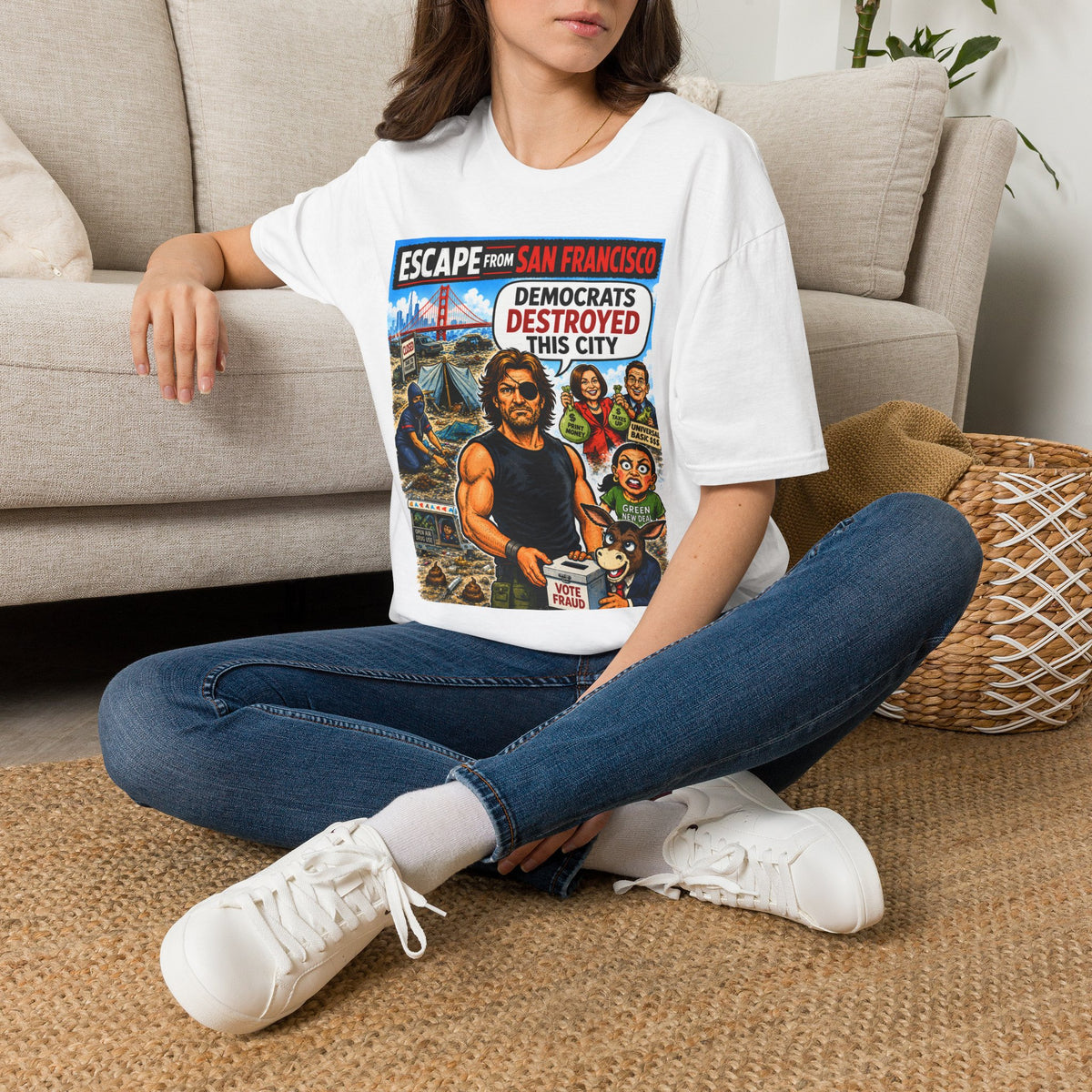 Escape From San Francisco T-Shirt — "Democrats Destroyed This City" Graphic Tee