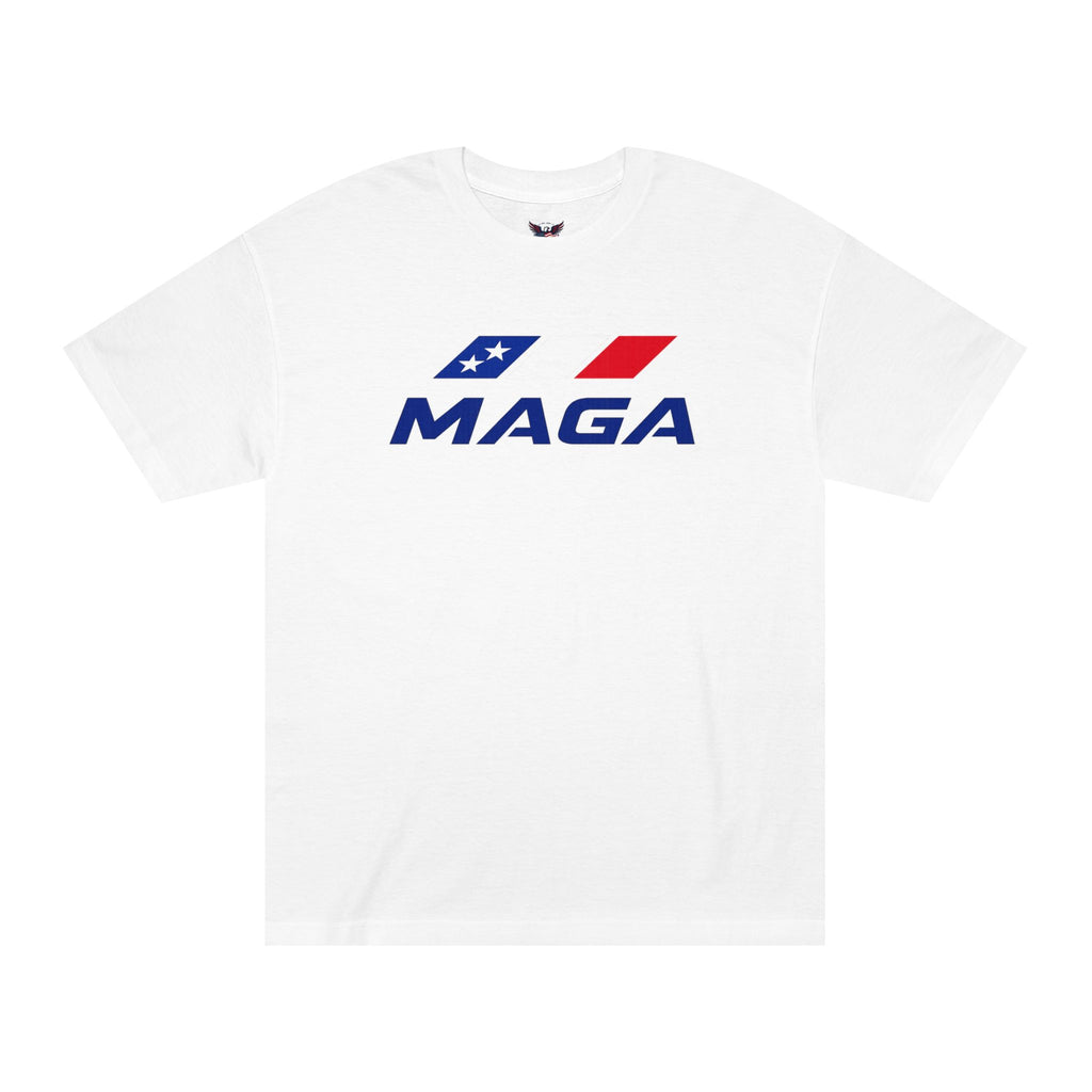 MAGA Patriotic Tee —The Conservative Brand Red White Blue Flag Logo Shirt