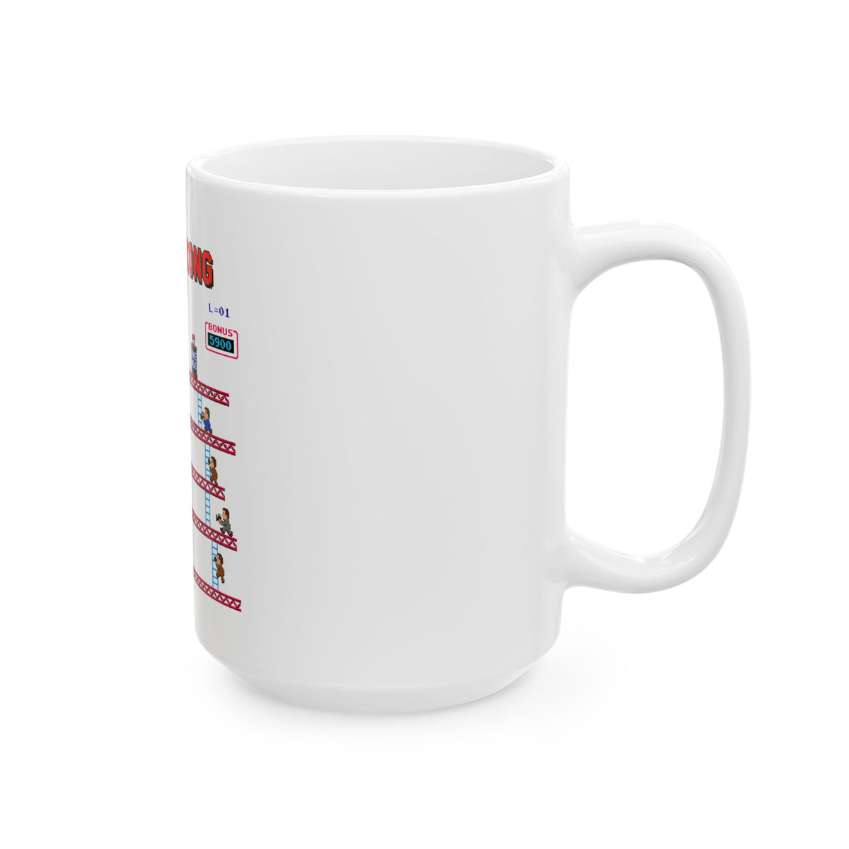 Trump Kong Retro Video Game Ceramic Mug (11oz, 15oz) — President Trump Political Parody Coffee Cup