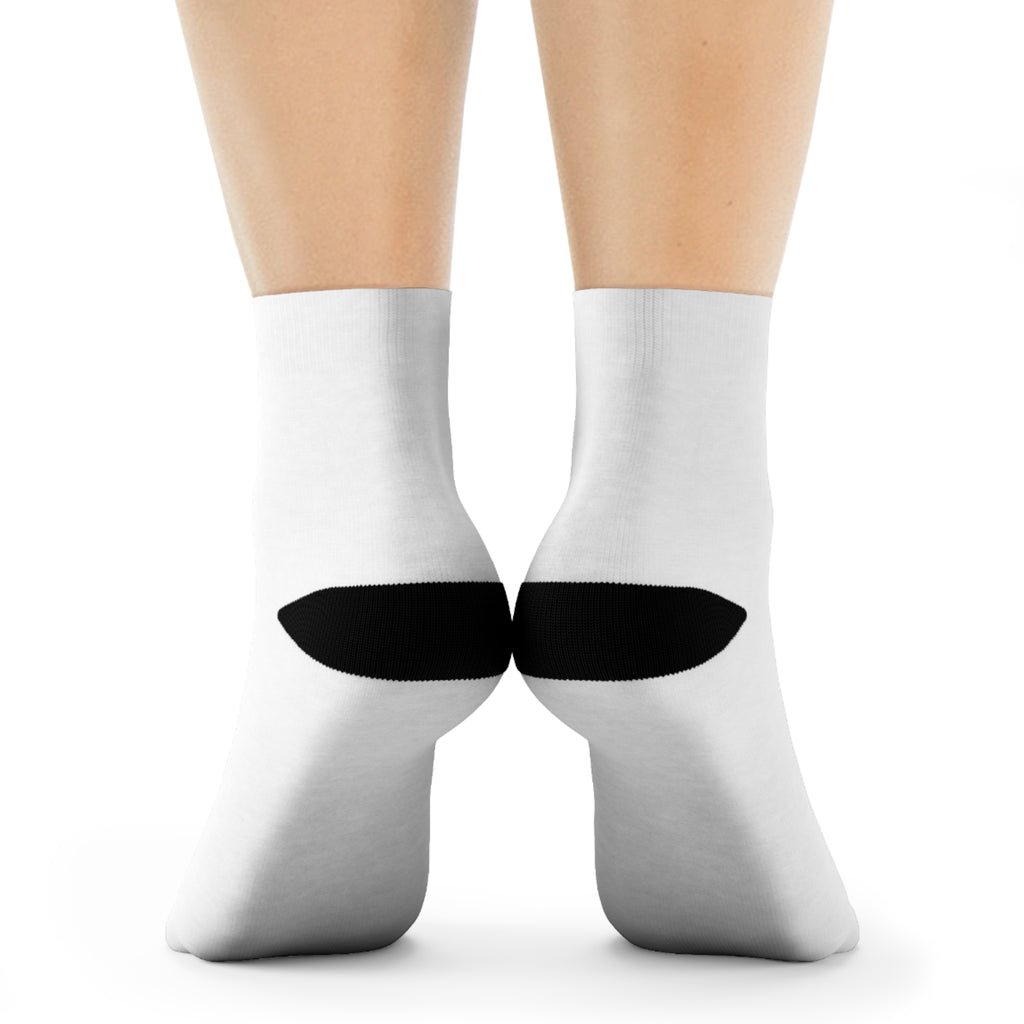 Crew Socks — Minimalist White Athletic Socks with Small 'MAGA' Accent - The Conservative Brand