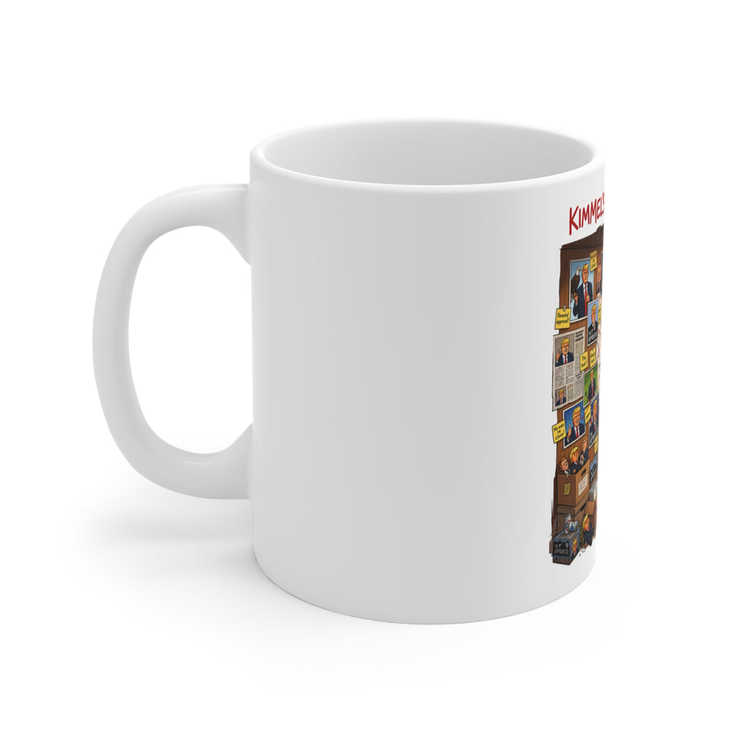 Jimmy Kimmel's Trump Wall Funny Political Satire Novelty Coffee Mug – Sarcastic Talk Show Gag Gift & Ceramic Cup