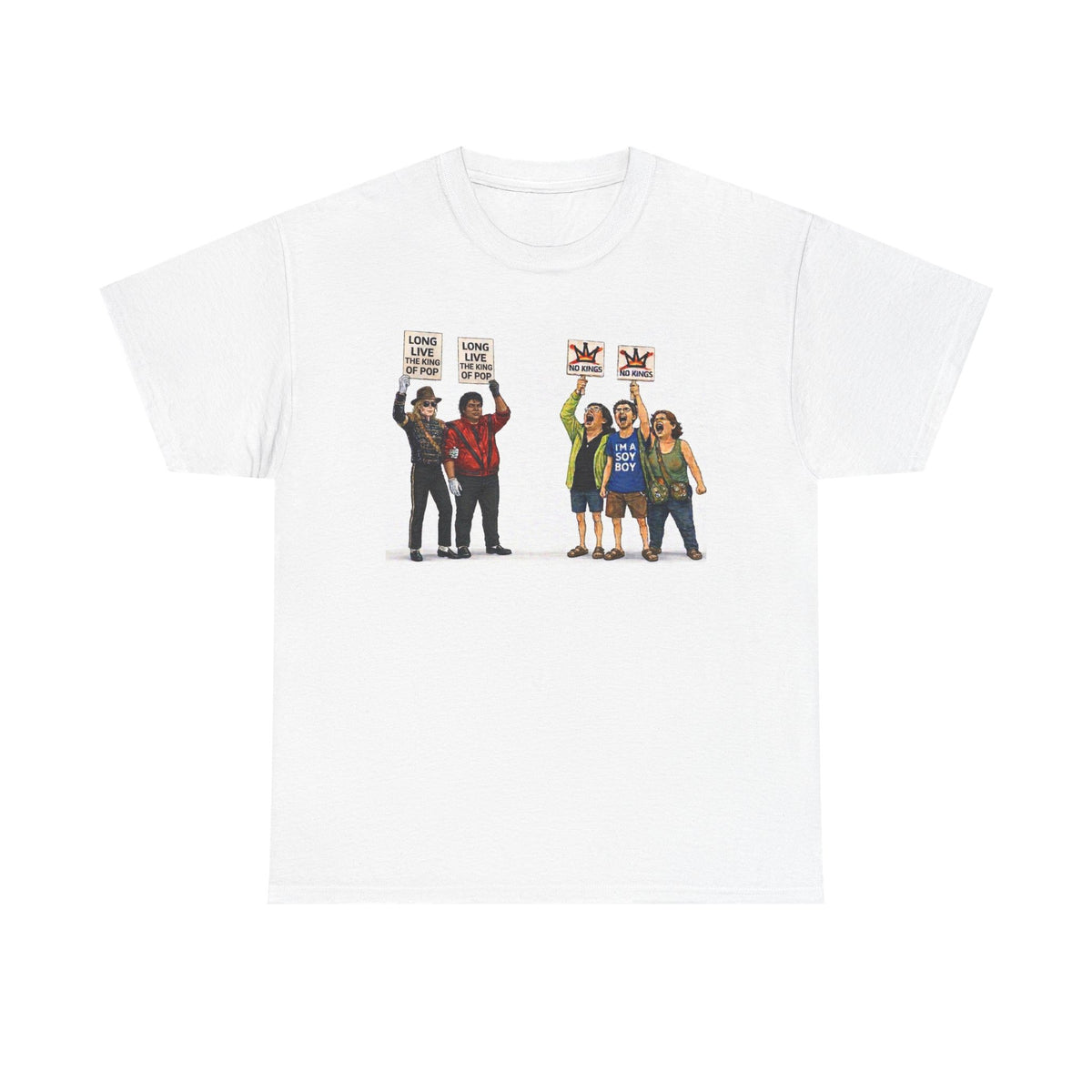 "Trump Patriot Shirt | America First T-Shirt | Conservative Republican Apparel | God Family Country Tee" | anti-woke tshirt | Protesters Holding Signs T-Shirt | Social Justice Illustration Tee
