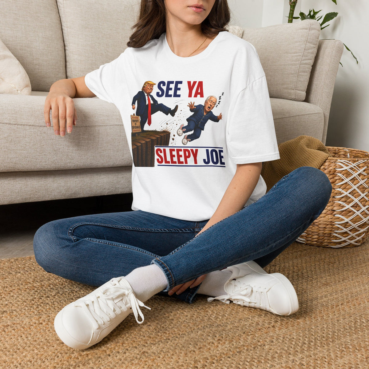 See Ya Sleepy Joe T-Shirt | Political Cartoon, Satire
