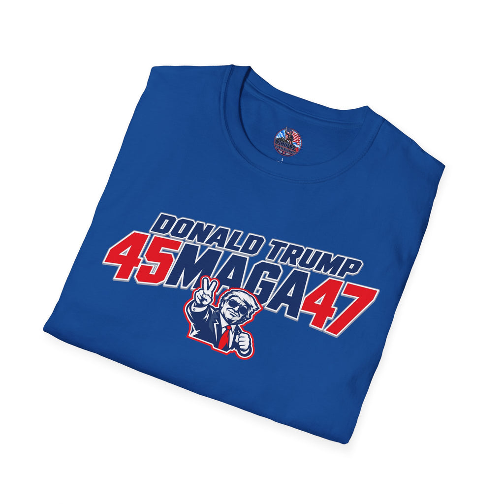 Donald Trump 45 MAGA 47 Patriotic Conservative T-Shirt