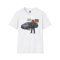 "Trump Patriot Shirt | America First T-Shirt | Conservative Republican Apparel | God Family Country Tee" | anti-woke tshirt | Woman with Protest Sign and Crashed Car T-Shirt | Political Satire Tee