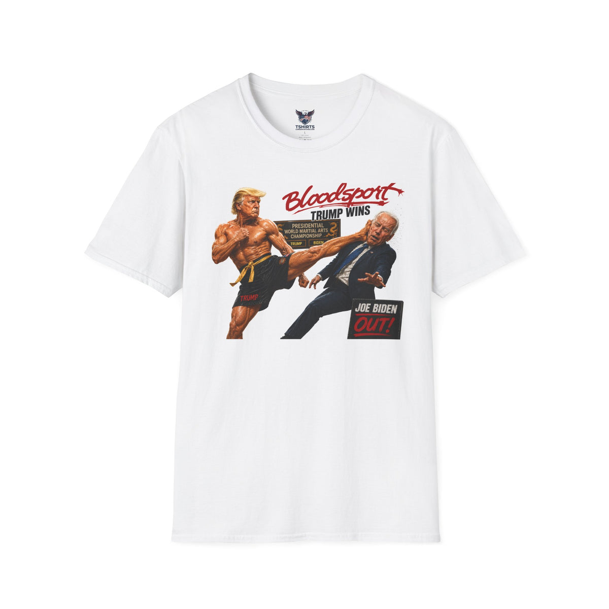 Political T-Shirt "Bloodsport — Trump Wins"